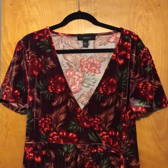 3X Forever 21 Velvet dress/shirt - Picture 1 of 4